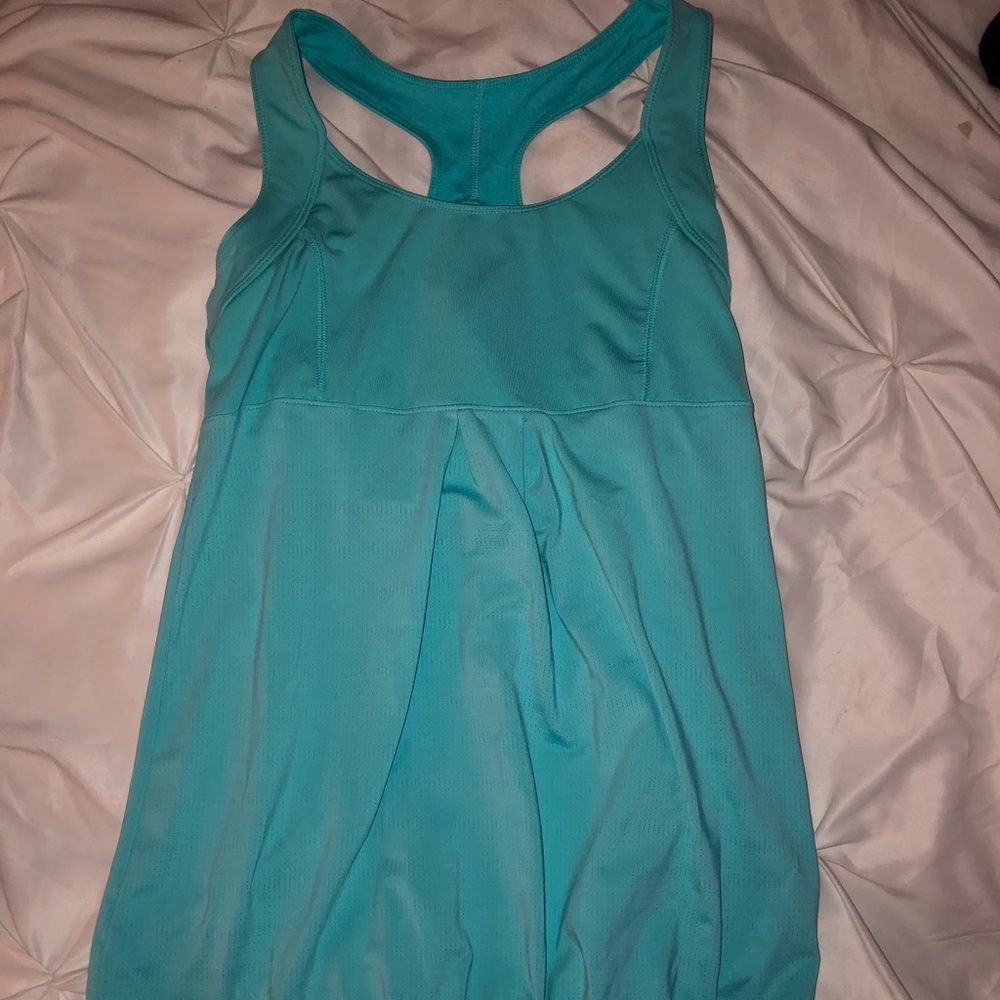 Turquoise workout tank